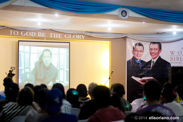 Bro. Eli answers the questions coming from attendees of the Worldwide Bible Exposition on August 8, 2014.