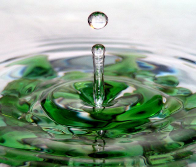 water-green-drop