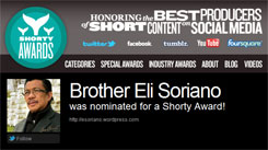 Bro. Eli Soriano Makes It To Shorty Awards Final Six