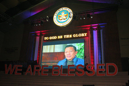 Truly blessed. Bro. Eli Soriano celebrates his 48 years of service to God and humanity in a concert dubbed We Are Blessed, a benefit show for the poor.