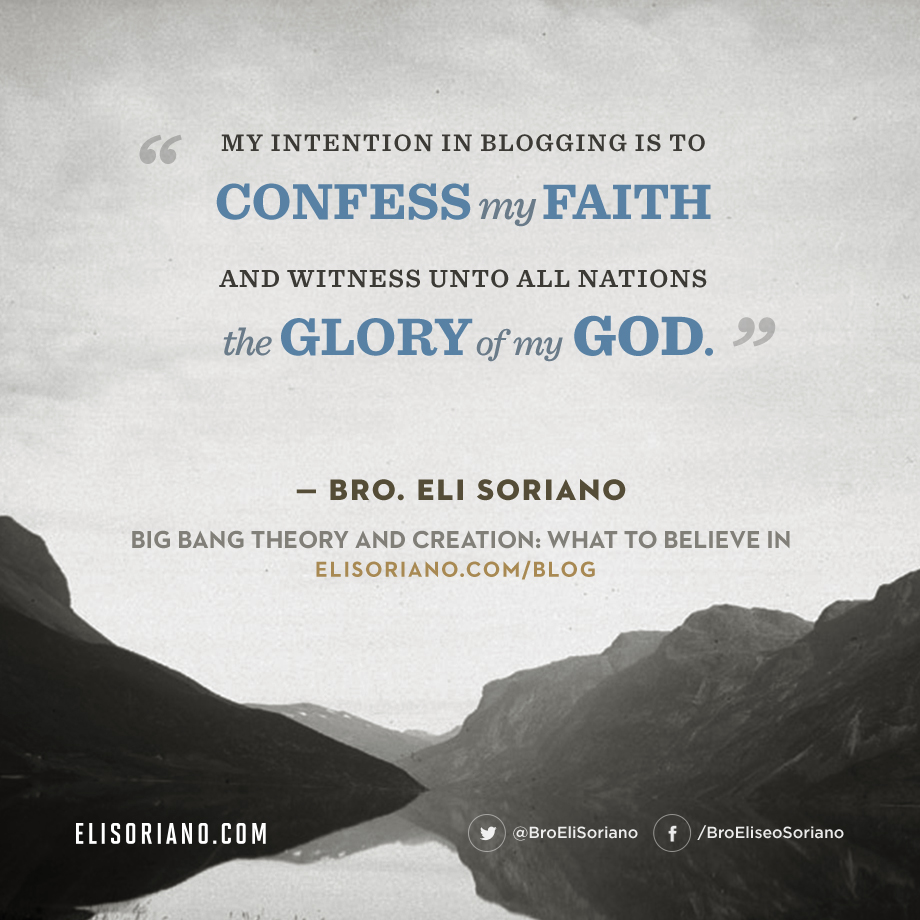 Bro. Eli's Intention in Blogging