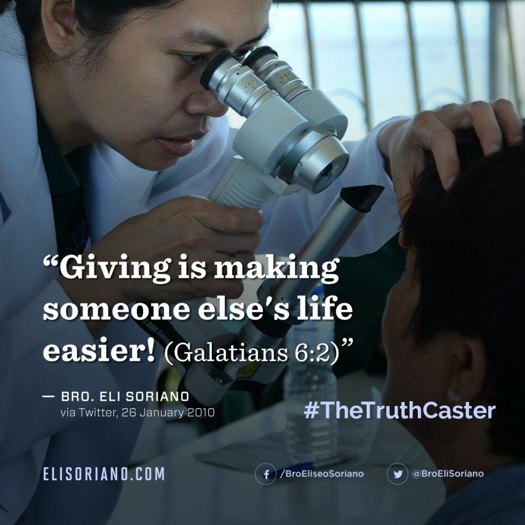 Bro Eli Soriano Quote On Giving