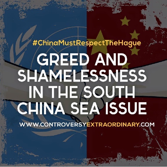 Greed and Shamelessness in the South China Sea Issue