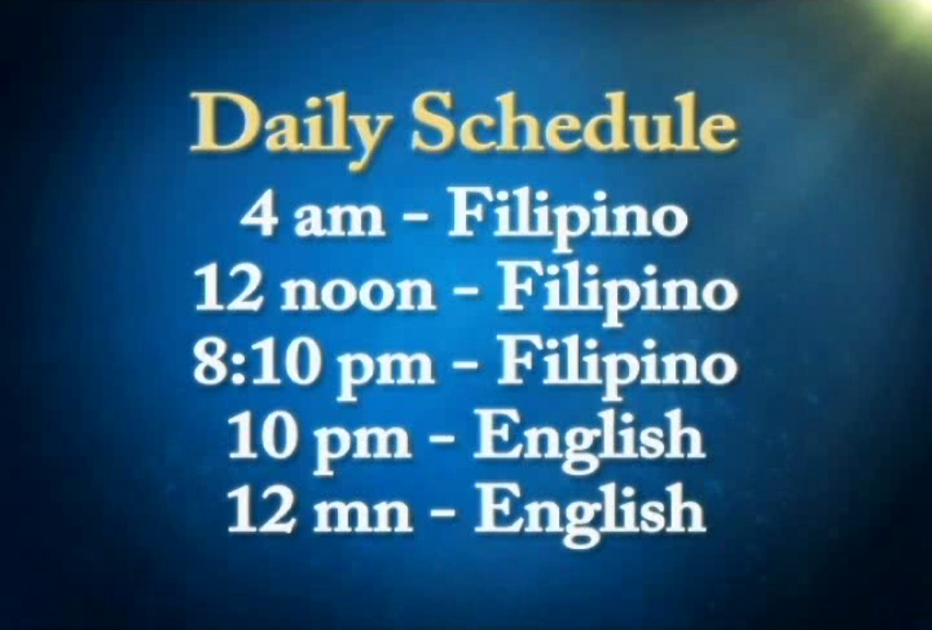 UNTV Community Prayer Schedules