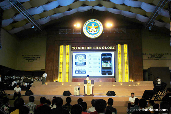 The MCGI Broadcast App was unveiled to the attendees of the regular thanksgiving of MCGI on February 11, 2014 at ADD Convention Center, Apalit Pampanga.