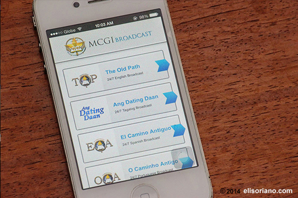 The MCGI Broadcast app features Bro. Eli’s preachings in different languages through a 24/7 video streaming. The app can be downloaded for free in the Apple App Store and Google Play.